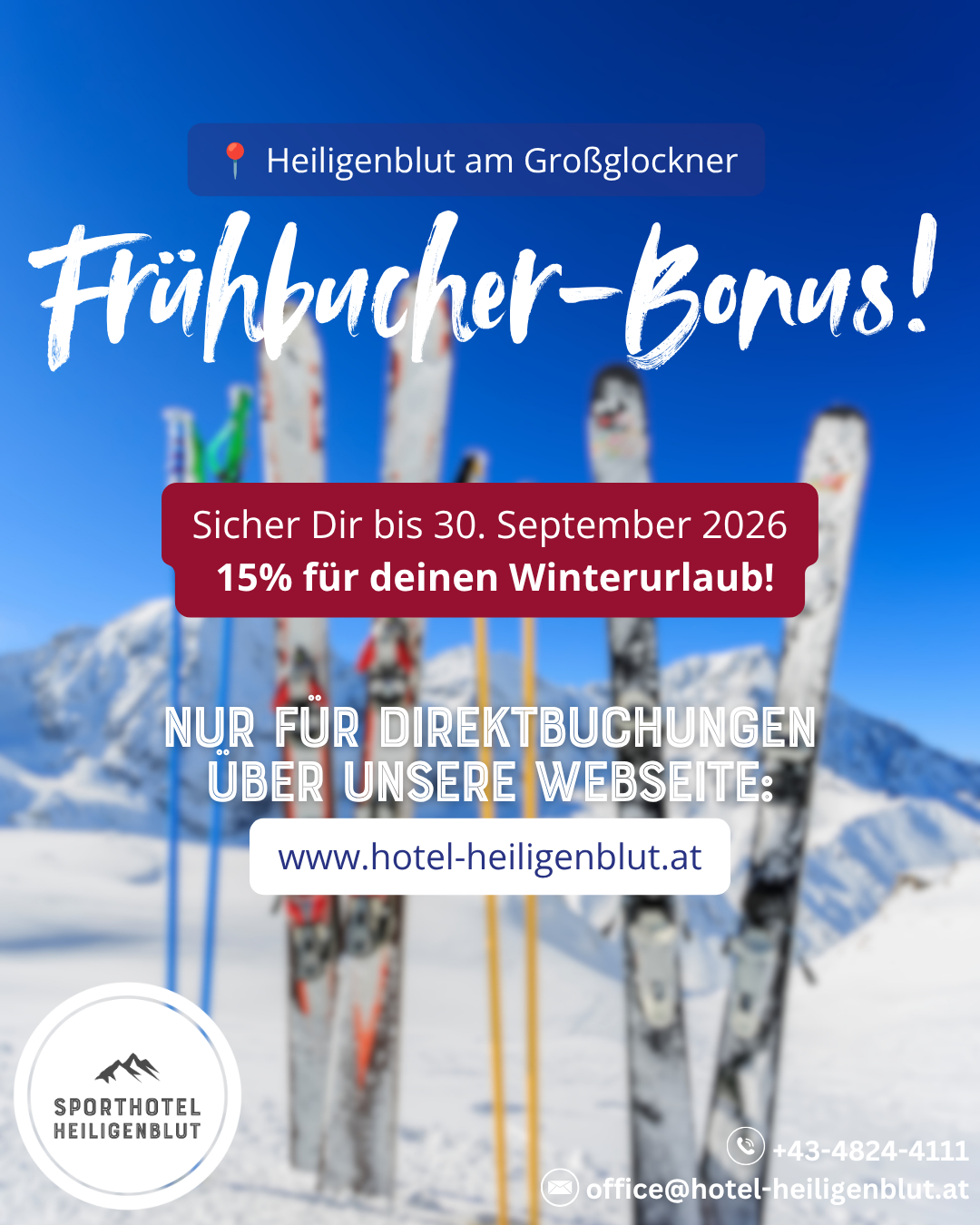 Frühbucher-Bonus